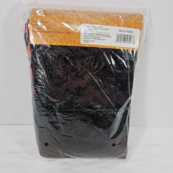 Spooky Village Adult OS Pirate Gasparilla Costume Set, Striped Pants, Head Tie - Picture 2 of 4